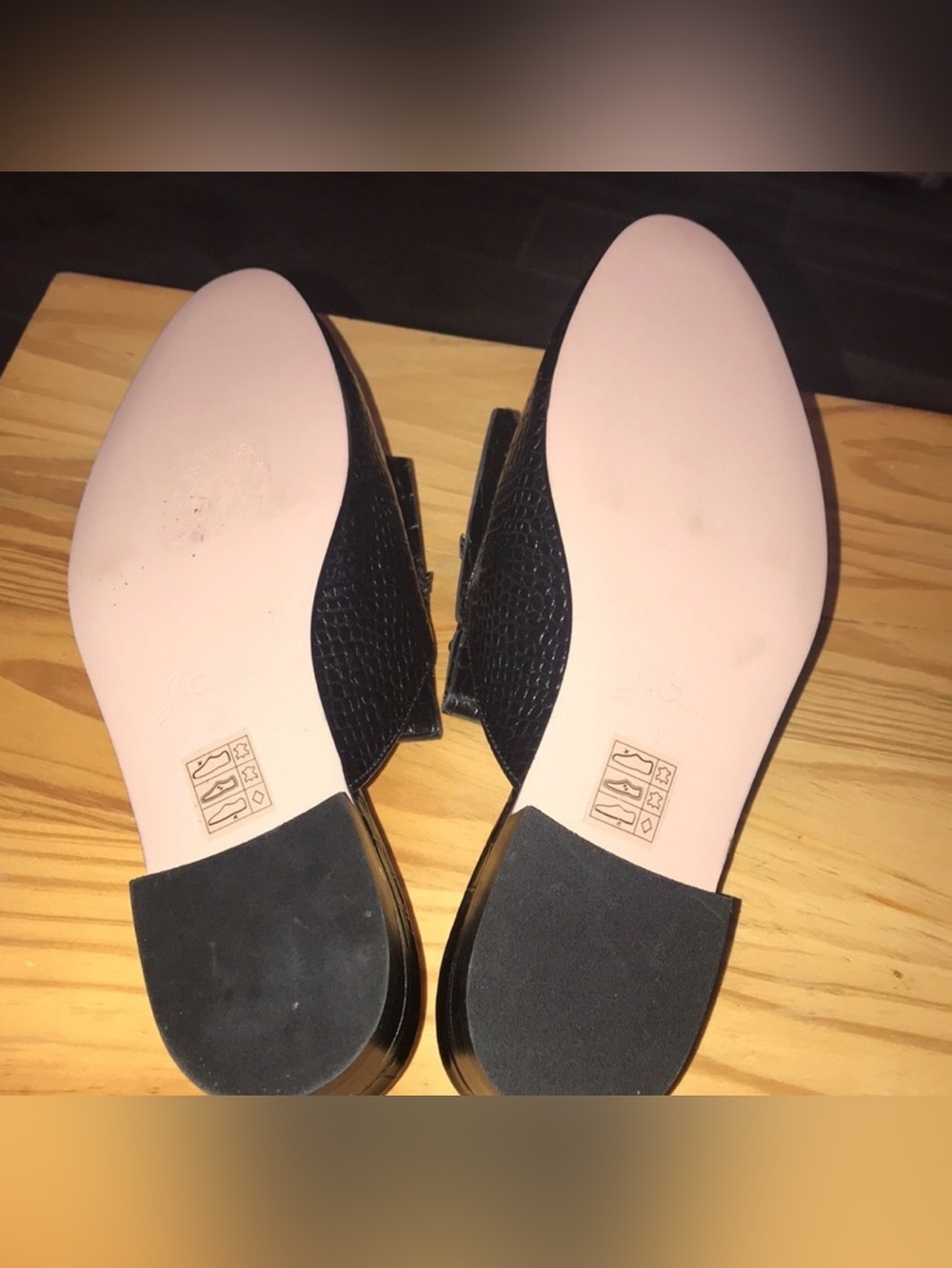 J. Crew Black Croc-Embossed Mules - Picture 4 of 5